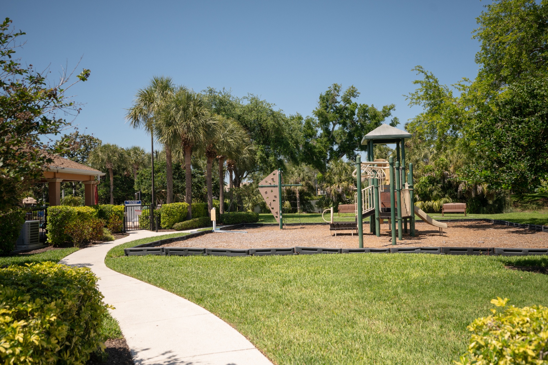 Community playground near the home, ideal for families visiting Bradenton